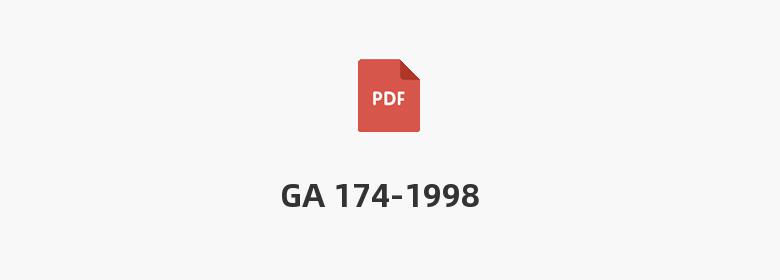 GA 174-1998